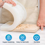 LET'S RESIN Silicone Mold Making Kit 36oz, 20A Flexible & Bubble Free Silicone Rubber, Translucent & 4H Fast Cure Liquid Silicone for Mold Maker, Mixing Ratio 1:1 LET'S RESIN