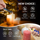 TOPKAY Electric Candle Lighter, Windproof Flameless USB Rechargeable Plasma Arc Long Lighter for Grill Firework Kitchen Camping (Black) TOPKAY