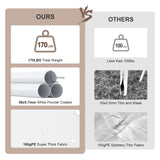 GOJOOASIS 20' x 20' Heavy Duty Carport with Roll-up Visual Windows, Reinforced Party Tent with Removable Sidewalls & Doors for Parties, Wedding, Outdoor Events, Car Canopy with All-Season Tarp, White GOJOOASIS