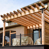 T Post Bracket 4PCS,14x10'' T Flat Mending Plate for Wood 4x4,6x6 Lumber, Black Powder Coated Heavy Duty Pergola Brackets,T Beam Bracket, T Truss Bracket,T Shape Post to Beam Connectors XZWMY