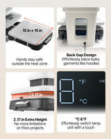 VEVOR Auto Heat Press Machine, 15 x 15 inch, T-Shirt Press Machine with Auto Release and Adjustable Pressure, Digital Display, Rapid Heating, for Sublimation, Vinyl, Heat Transfer Projects, White VEVOR