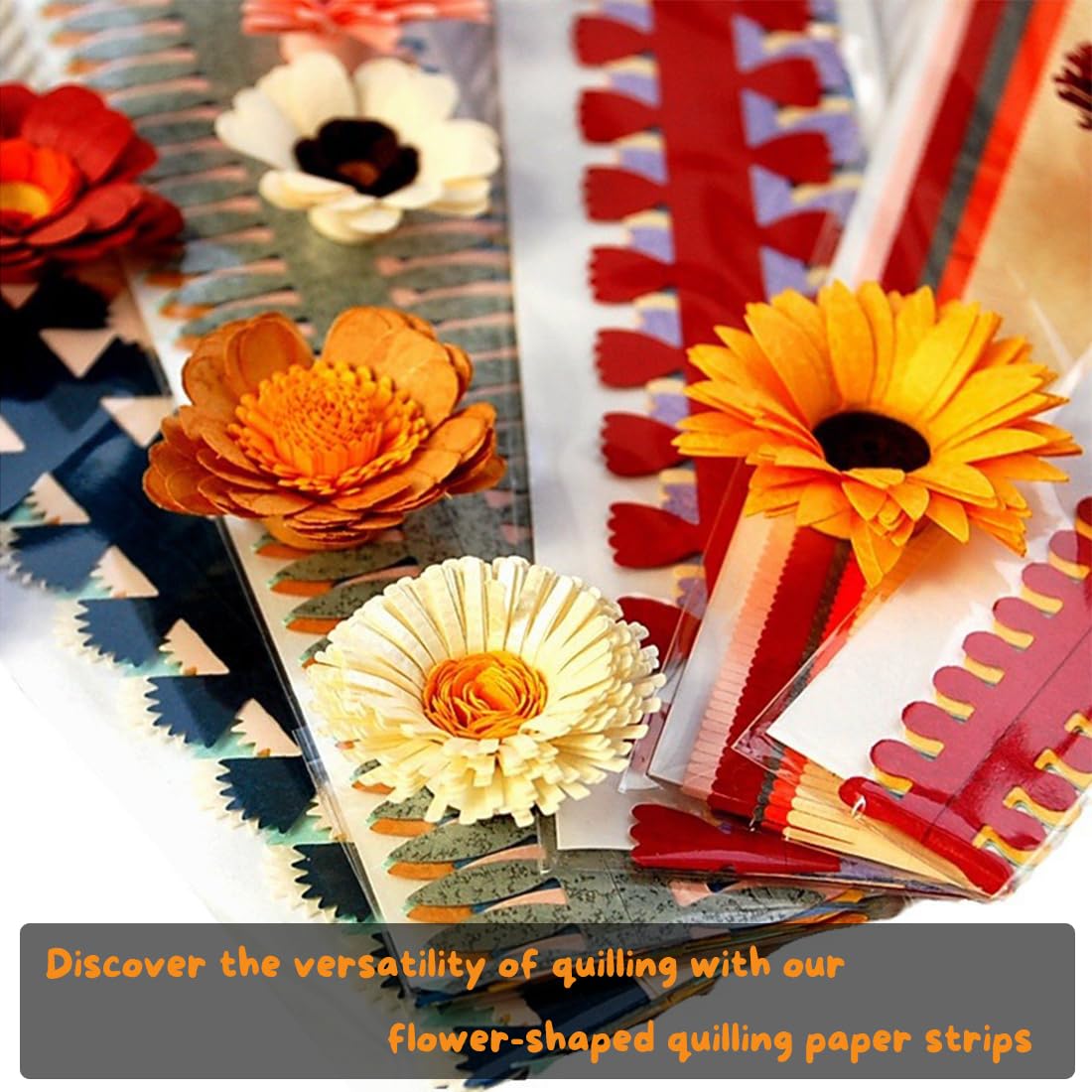 Ywait2long Paper Quilling Kit for Beginners, DIY Craft Kit, Paper Filigree Kit with 5 Different Quilling Patterns, Updated Paper Crimper, Glue and Other Essential Tools - Fun and Creative Gift Ywait2long