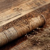 TANONE Brown Wood Peel and Stick Wallpaper 17.8" X 118.8" Self Adhesive Removable Decorative Film Wood Grain Wallpaper for Wall Covering Furniture Countertop Kitchen DIY TANONE