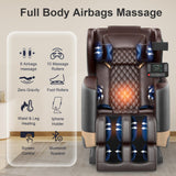 FURNIMAT 2025 Massage Chair Full Body, Zero Gravity Massage Chair with 10 Fix Rollers, Heating, Foot Massage, Auto Modes, Bluetooth Speaker, Touch Screen Controller (Upgraded Version) FURNIMAT