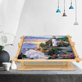 Adjustable Embroidery Stand - Guofa Embroidery Hoop Stand Beech Wood Embroidery Frame Rotated Cross Stitch Stand Embroidery Hoop Holder for Stitching Sewing Craft guofa