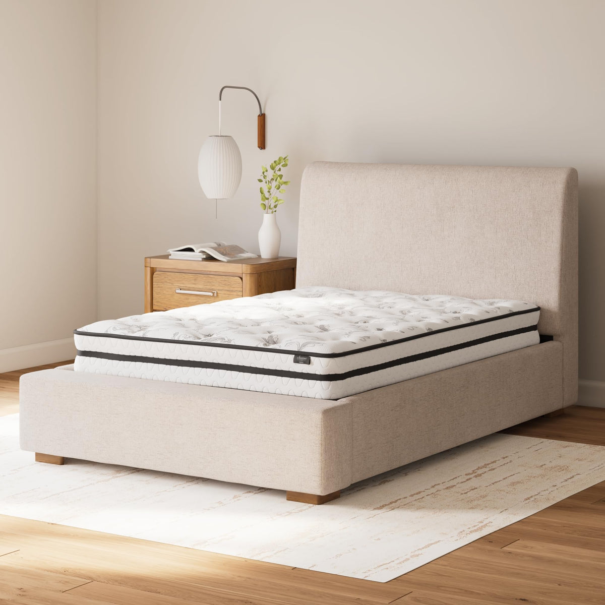 Signature Design by Ashley Full Size Chime 8 Inch Medium Firm Innerspring Mattress with Pressure Relief Quilt Foam Signature Design by Ashley