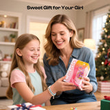 Caydo Electric Bead Spinner for Jewelry Making – Clay Bead Bracelet Maker Machine with Clay Beads, Needle & Elastic String | DIY Craft Kit Gift for Girls, Kids, Teens (Ages 8+, White) Caydo