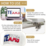 Innconee 15 Pcs Embroidery Foam 3mm Thick 10 x 15 Inch 3D Puffy EVA Foam Sheets for 3D Embroidery Arts and Crafts, DIY Projects, Hand Sewing, Quilting, Hats, Cosplay Costumes, Bags(White) Innconee