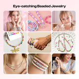 Caydo Electric Bead Spinner for Jewelry Making – Clay Bead Bracelet Maker Machine with Clay Beads, Needle & Elastic String | DIY Craft Kit Gift for Girls, Kids, Teens (Ages 8+, White) Caydo