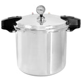 MegaChef 24 Quart Large Capacity Aluminum Stovetop Pressure Cooker/Canner for Induction and Gas Stove-Tops Megachef