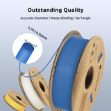 ANYCUBIC Matte PLA Filament 1.75mm, 3D Printing PLA Filament 1.75mm Dimensional Accuracy +/- 0.02mm, 1KG Spool (2.2 lbs), Matte Grey ANYCUBIC