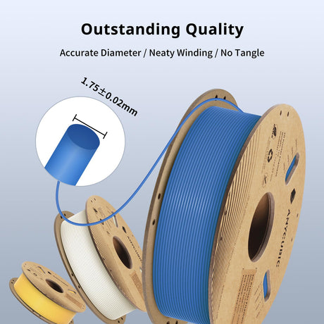 ANYCUBIC Matte PLA Filament 1.75mm, 3D Printing PLA Filament 1.75mm Dimensional Accuracy +/- 0.02mm, 1KG Spool (2.2 lbs), Matte Grey ANYCUBIC