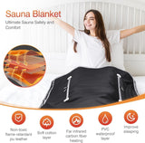 UMIXGENE Infrared Sauna Blanket-Sauna Blanket for Home Use, Portable Design for Relaxation and Detoxification Highest 176℉, 20-60 Minutes Timer, 6 ft x 2.65 ft（Onyx Black） UMIXGENE