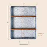 WOODEXPE Galvanized Wash Tub with Shelves Rustic Bathroom Decor Rustic Farmhouse Bathroom Shelf WOODEXPE