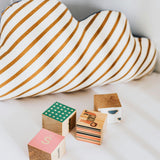 6 Pcs 2 Inch Wood Cubes, Unfinished Natural Wood Square Blocks for Arts and Crafts XYSMZM