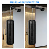 KSWLOR Heavy Punching Bag Wall Mount Hanger, Heavy Duty Boxing Bag Bracket, 360 Swivel Hook Punching Bag Mount Stand for Home or Gym Muay Thai and MMA Training（7 Adjustable Positions） KSWLOR