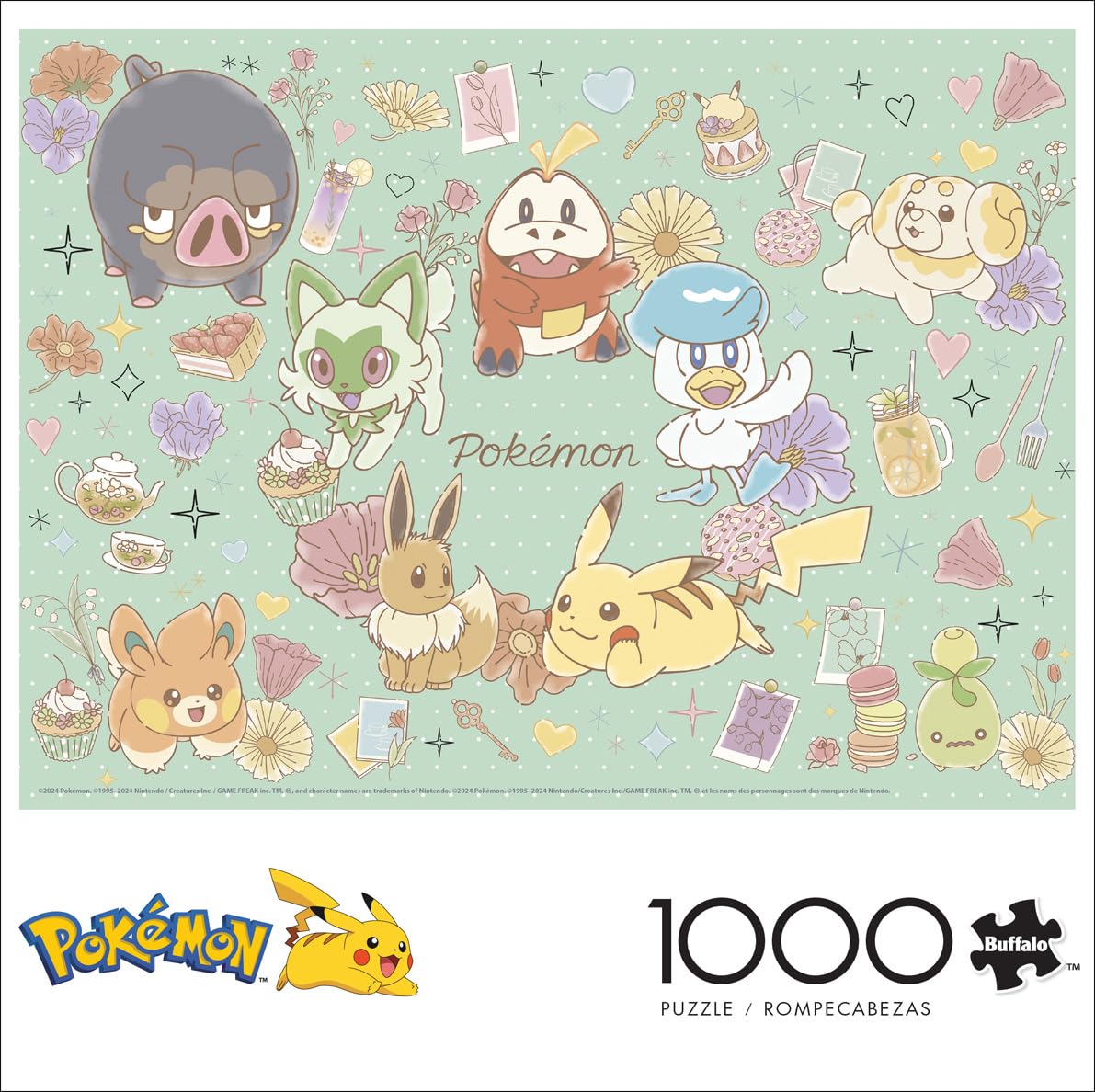 Buffalo Games - Pokemon - Flower Cafe - 1000 Piece Jigsaw Puzzle for Adults -Challenging Puzzle Perfect for Game Nights - Finished Size is 26.75 x 19.75 Buffalo Games