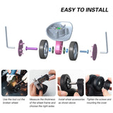 Luggage Wheels Replacement Kit 50mm x 12mm, Suitcase Replacement Wheels with Black Screws Axles Bearings, Repair Suitcase Caster Set for Trolley Bag Travel (8PCS) FLIHONST