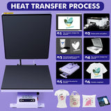 Heat Press, 16x20 Power Heat Press Machine, Fast Heating, High Pressure Heat Press Machine for T-Shirt, Digital Industrial Sublimation Printer for Heat Transfer Vinyl, Easy to Use, White Maxmartt