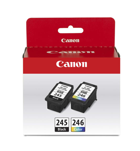 Canon PG-245 / CL-246 Genuine Ink Value Pack (2 Cartridges), Compatible with iP2820, MG2420/2924/2920/3020/2522/2525, MX492, TS3120/302/302a/202/202a/4520/3320