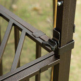 Sunnyglade Garden Gazebo 10' x 10' Patio Backyard Double Roof Vented Gazebo Canopy Sunnyglade