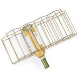 NAT & Jules Honeycomb Gold Tone Iron Metal Tabletop Wine Rack, Large - Perfect for Kitchen Countertop, Pantry or Cabinets Display or Storage - Holds 12 Bottles, Gold Tone NAT AND JULES