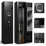 Marcree 2-3 Rifle Gun Safe, Gun Cabinets for Rifles and Shotguns with Inner Safe, Gun Safes for Rifle and Pistols with Dual Alarm System, 180 Degree Quick Access Shotgun Safe for Home, Electronic Lock Marcree