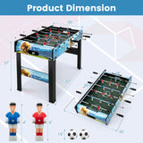Goplus Foosball Table, 2-in-1 Tabletop & Freestanding Soccer Game Table with Detachable Leg, Ergonomic Handle, 2 Balls, Adults Youth Kids Foosball Games for Home, Office, Pub, Arcade Game Room Goplus