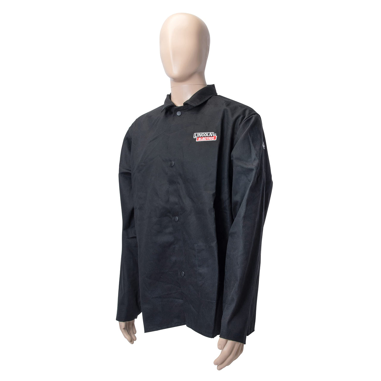 Lincoln Electric KH808L Black Large Flame-Resistant Cloth Welding Jacket Lincoln Electric
