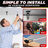 [Upgraded] 1700 lb Capacity 2PCS M10 Stainless Steel Pad Eye Hooks+2PCS 10MM Snap Hook + 8PCS Heavy Duty Screws for Hammock Hanging Kit, Swing Hanging, Wall/Ceiling Mount, Indoor & Outdoor PAMAZY