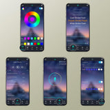 HOMCOM 3-In-1 Hall Tree with LED Lights and Shoe Storage, Standing Coat Rack with Shoe Bench, Entryway Furniture with Five Hooks, White HOMCOM