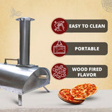 Outdoor Pellet Pizza Oven - Original Pellethead PoBoy Wood Fired Portable Oven with Pizza Peel, Blower, 13" Stone Accessories Kit Pellethead