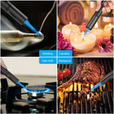 TOPKAY Torch Lighters, 2 Pack, Butane Lighters, Adjustable Jet Flame Torch Lighters, Windproof Butane Refillable Gas Torch Lighter Long Lighter for Candle, Grill, BBQ, Fireworks(Butane Not Included) TOPKAY