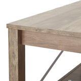 JOMEED 31.5 Inch Square Coffee Table with Bottom Storage Shelf, Modern Farmhouse Style Living Room Office Accent Table Furniture, Beige JOMEED