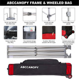 ABCCANOPY Outdoor Winter Gazebo 10x10, Premium Instant Pop Up Canopy Tent with Elegant Church Window,Snow and Rain Protection, Bonus Wheeled Bag,White ABCCANOPY