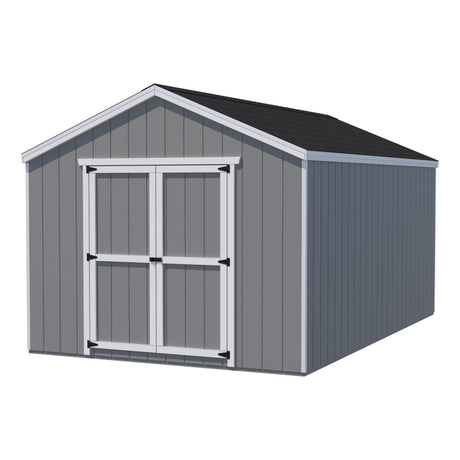 Little Cottage Co. 10x12 Value Gable Shed with Floor, Wood DIY Precut Kit, Outdoor Storage for Backyard, Garden, Patio, Lawn Little Cottage Co.