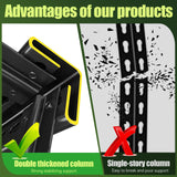 XCXVVB 72" H Garage Shelving,Heavy Duty Garage Storage Shelves,Metal Shelving Unit,5 Tier Adjustable Steel Utility Shelf,Use for Basement,Warehouse, Pantry Closet,Black (Steel-72 H*35.4" W*15.7" D) XCXVVB