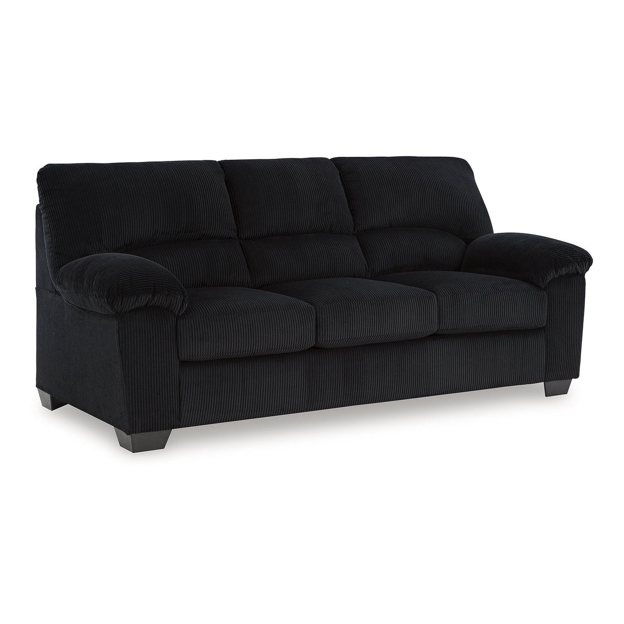 Signature Design by Ashley SimpleJoy Modern Sofa for Living Room, Black Signature Design by Ashley