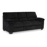 Signature Design by Ashley SimpleJoy Modern Sofa for Living Room, Black Signature Design by Ashley
