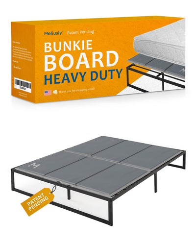 Meliusly Heavy Duty 10mm Bunkie Board King Size (76x80'') Patent Pending Low Profile Bed Board Design - Breathable, Noise Minimizing, Moisture Resistant Bunkieboards, Low Profile Bed Support