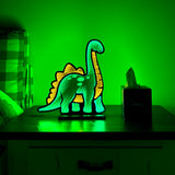 Elumina Decor - Dinosaur Infinity Mirror Night Light - LED Dinosaur Nightlight for Kids - USB-Powered with Dimmer Switch - 3D LED Infinity Light - Bedroom Decor for Boys, Girls & Teens - 12" x 13" Elumina Decor