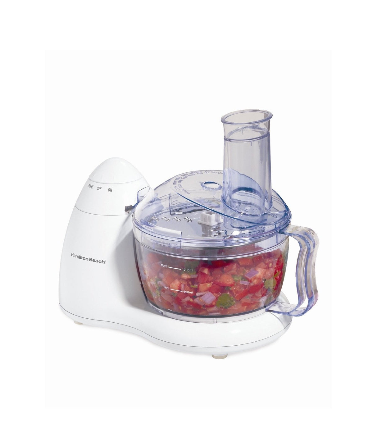 Hamilton Beach Compact 8-Cup Food Processor & Vegetable Chopper for Chopping, Shredding, Slicing, Mixing and Mincing, White (70450) Hamilton Beach