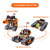 3-in-1 STEM Remote Control Building Kits - Tracked Car/Robot/Tank - 2.4Ghz Rechargeable RC Racer Toy Set Gift for 8-12 14 Year Old Boys and Girls Best Engineering Science Learning Kit for Kids 392pcs morwant