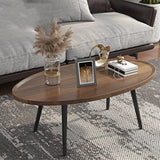 Rustic Oval Coffee Table Mid Century Modern Nesting Tables Sofa Table Living Room Bedroom Home Office Dining Room Coffee Shop 47“ Cavent