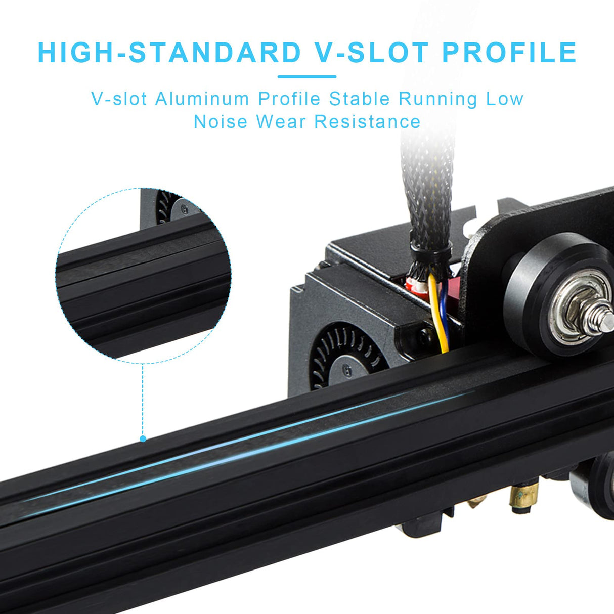 Official Creality Ender 3 3D Printer with Resume Printing Function and Stable Power Supply, High Precision Printing and High-standard V-profiles DIY 3D Printers Printing Size 8.66*8.66*9.84 inches Creality