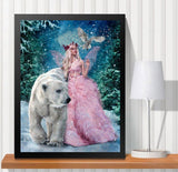 Better Selection Diamond Art by Number Kits Forest Fairy Christmas Decorations Full Drill 5D DIY Arts & Crafts Bling Artwork Decor Set with Crystal Rhinestone Gems 12x16 30x40 cm Better Selection