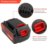 ARyee 6.0Ah 20V LBXR20 LBX4020 Lithium Battery Compatible with Black and Decker 20Volt Max LB20 LBX20 LBXR2020 LB2X4020-OPE LBXR20-OPE Cordless Power Drill Driver Tools ARyee