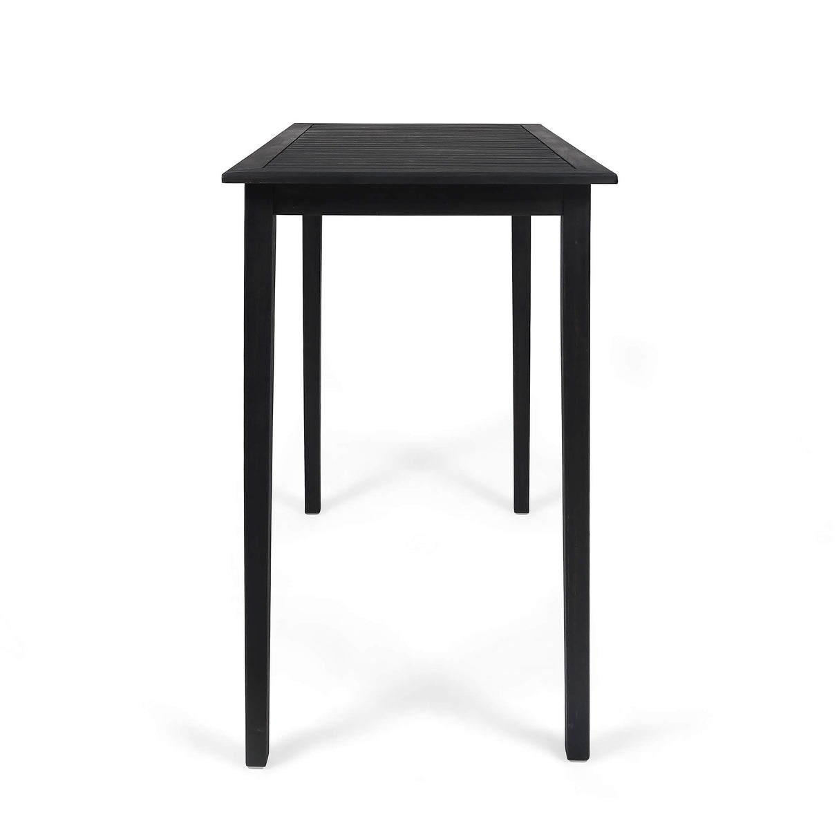 Christopher Knight Home Teresa Outdoor Minimalist Acacia Wood Rectangle Bar Table Dark Gray Christopher Knight Home