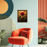 obterie Rose Paint by Numbers Kit for Adults Beginner Flowers Oil Painting Kit Adult Paint by Number Kits on Canvas DIY Painting for Beginners Art by Numbers for Gifts Home Wall Decor 16x20 Inch obterie