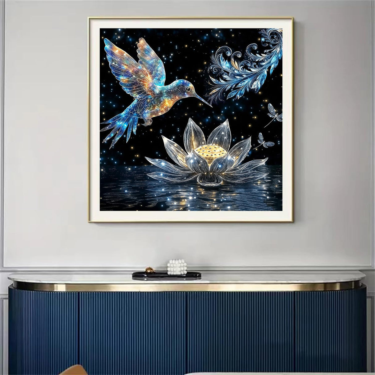 mrpwnle Hummingbird Diamond Art Kits for Adults Beginners DIY Bird Diamond Painting Kits 5D Full Drill Diamond Art Dots Gem Paintings Kit for Gifts Home Wall Decor 12x12inch mrpwnle
